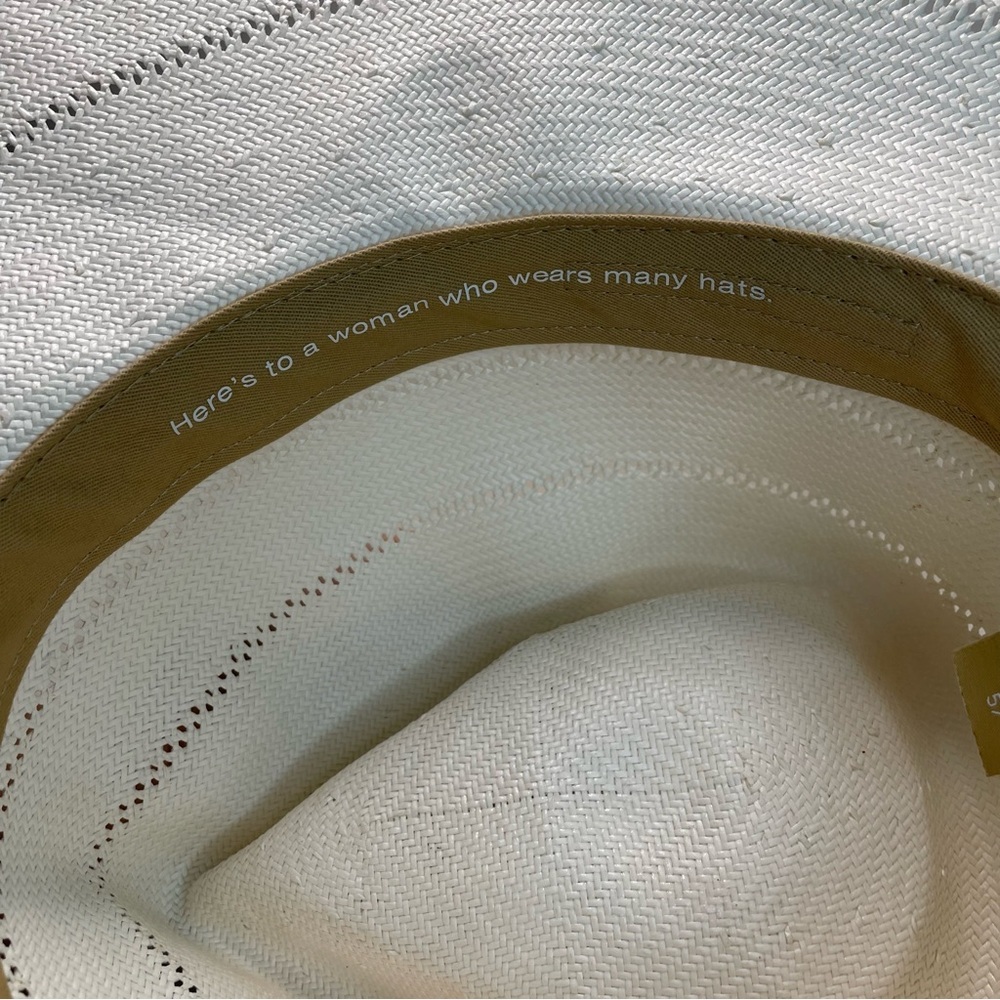 Gigi Pip ARLO RANCHER FEDORA STRAW HAT in White - Picture 5 of 7